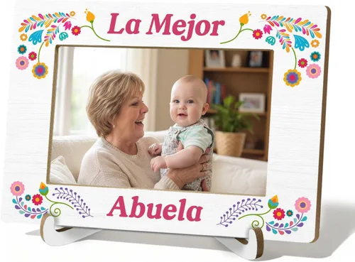 Miniatura 26 de Abuela - Marco de fotos de 4 x 6 pulgadas, regalo de abuela española para cumpleaños, Navidad, marco de fotos de Abuela Te Quiero para Siempre de 4