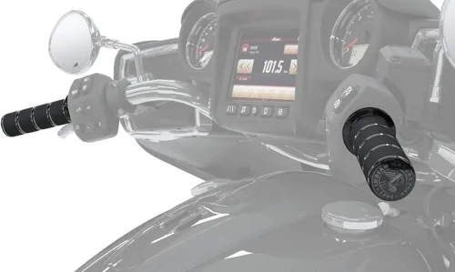 Miniatura 3 de 2018-2023 Indian Chief Springfield Chieftain Roadmaster Challenger Pursuit Select - Agarres de manillar - Negro