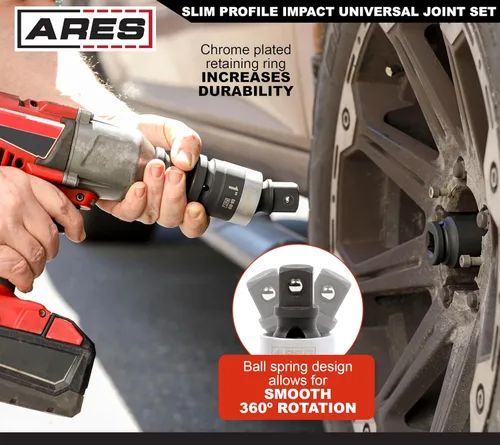 Miniatura 4 de ARES 2061002 – Junta universal de impacto de 1 pulgada con perfil delgado – Junta universal con clasificación de impacto con perfil delgado