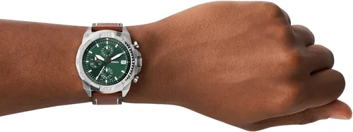 Miniatura 4 de Fossil Bronson Reloj casual de cuarzo para hombre con correa de acero inoxidable o cuero, Reloj cronógrafo Bronson