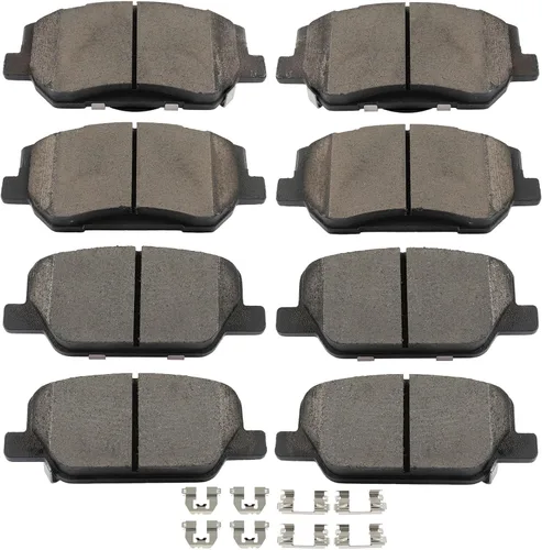 Miniatura 14 de SCITOO Juego de pastillas de freno de cerámica delanteras y traseras D726 D729 para Chevy Blazer 97-05, Chevy S10 98-04, GMC Jimmy 97-05, GMC Sonoma