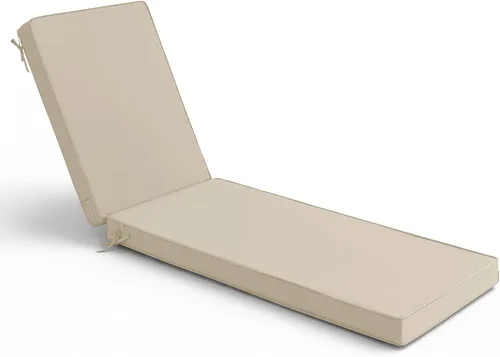 Summsun Cojines para tumbonas para exteriores, impermeables, resistentes a la decoloración, almohadillas para tumbonas de patio con funda extraíble