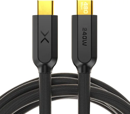 NOCO XGrid XC3: cable USB-C a USB-C de 240 W - Cable de carga rápida tipo C, certificado USB-IF, chip inteligente de marcador E, datos de 480 Mbps,