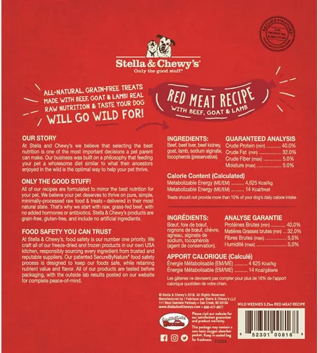 Miniatura 2 de Stella & Chewy's Freeze Dry Wild - Weenies para perros