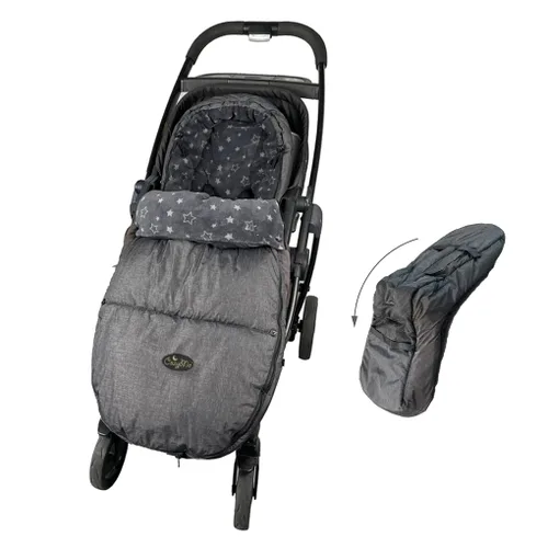 Miniatura 6 de CozyMe Saco para cochecito de bebé, manta con capucha para cochecito para bebé, bolsa para cochecito de cochecito con forro polar multiusos, funda