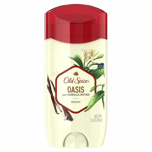 Old Spice Desodorante para hombres, aroma Oasis con notas de vainilla inspirado en la naturaleza, 3 onzas (paquete de 1)