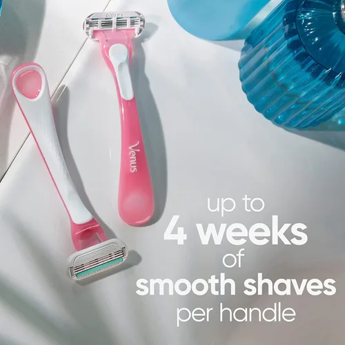 Miniatura 10 de Gillette Venus Maquinillas de afeitar desechables sensibles para mujeres con piel sensible, 6 unidades, ofrece un afeitado cercano con comodidad