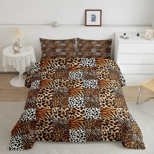 Miniatura 16 de jejeloiu Juego de ropa de cama Queen y King, juego de edredón de panal para niños, niñas, adolescentes, decoración de habitación, edredón Multi 07