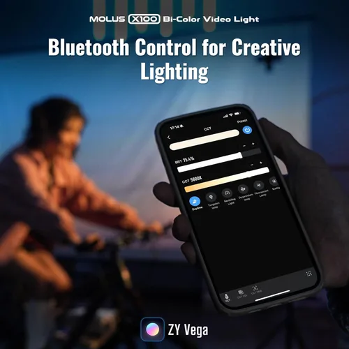 Miniatura 4 de ZHIYUN Molus X100 Bi-color Combo 100W Luz de Vídeo [Oficial] V2 Versión Mejorada Profesional Iluminación de Fotografía Portátil Salida Continua