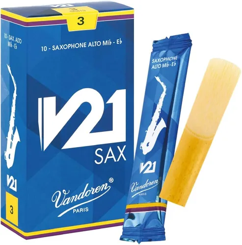 Miniatura 10 de Vandoren SR8125 - Cañas para saxofón alto V21 (fuerza de 2.5); Caja de 10