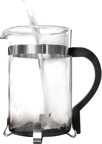 Miniatura 3 de Primula, prensa francesa clásica para 8 tazas de café, con manija negra, Transparente