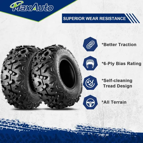 Miniatura 5 de MaxAuto 16x8-7 Neumáticos para ATV 16x8.00-7 Neumáticos para Go-Kart AT16x8-7 Neumático para Mini Bicicleta 16x8x7 Neumático para UTV Todo Terreno
