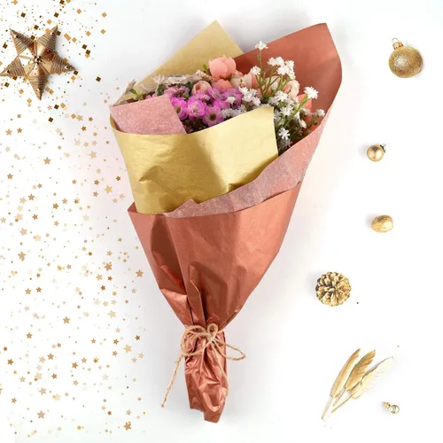 Miniatura 6 de MIAHART 50 hojas de papel de seda a granel de 20 x 14 pulgadas, papel metálico para envolver regalos, envoltura de accesorios para boda, fiesta