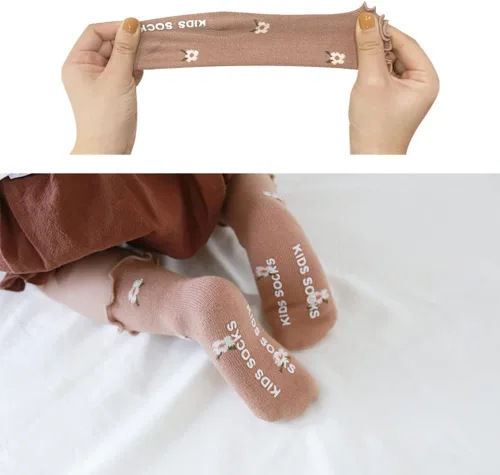 Miniatura 4 de Calcetines con volantes para bebé, niñas pequeñas, con volantes, de malla, color liso, para el verano