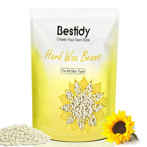 Miniatura 10 de Bestidy Perlas de cera dura para depilación – 35.27 oz de granos encerados para todas las áreas del cuerpo y bikini (verde)
