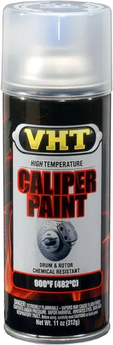 VHT (SP730-6 PK) Pintura transparente brillante para pinzas de freno de alta temperatura, 11 onzas, aerosol (caja de 6)