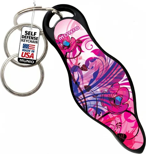 Miniatura 15 de MUNIO Llavero de autodefensa, elegante y portátil, herramienta de seguridad para mujeres y hombres, no letal, aprobado por la TSA, fabricado