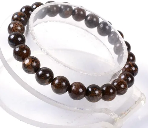 Miniatura 2 de Justinstones 8mm Round Beads Stretch Bracelet 7 Inch Unisex