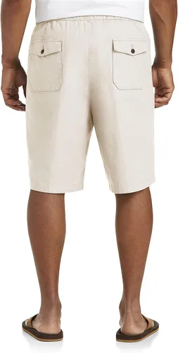 Miniatura 2 de Oak Hill by DXL - Pantalones cortos de mezcla de lino con cordón para hombre