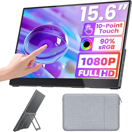 Miniatura 11 de Upperizon Monitor portátil de 14 pulgadas 4K 3840X2400 100000:1 100% DCI-P3 OLED HDMI USB-C Monitor de viaje para laptop, MacBook, PC, Surface PS5