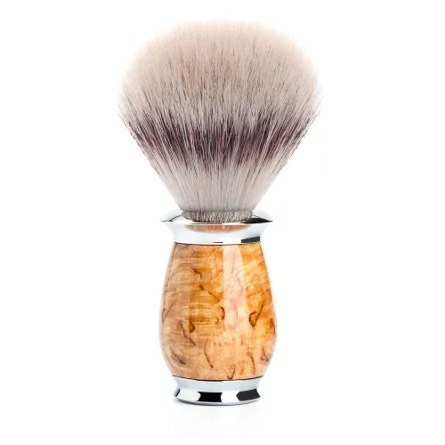 Miniatura 2 de MÜHLE PURIST Black Silvertip - Cepillo de afeitar sintético de lujo para hombres, espuma rica Negro