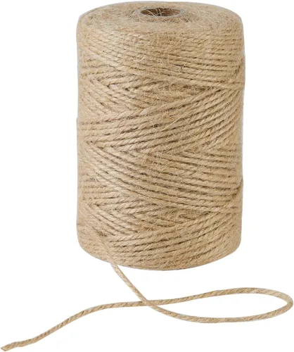 Miniatura 11 de Cordel de yute natural negro de 0.079 in y 328 pies, para regalo de manualidades, proyectos de manualidades, envoltura, agrupación, embalaje, cordel