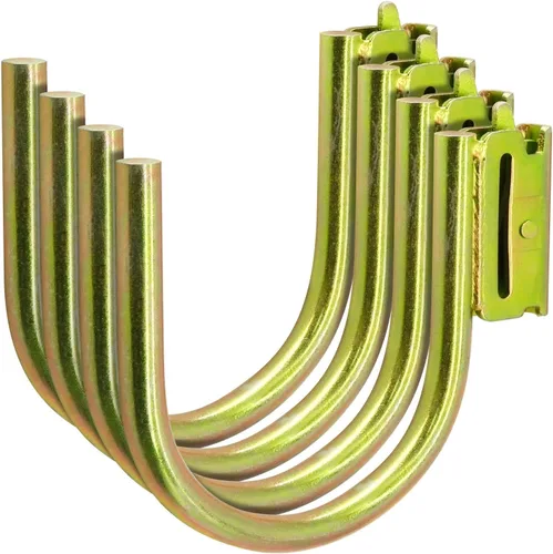 Miniatura 11 de E-Track - Paquete de 2 ganchos para pala resistentes para almacenar herramientas de mango largo, herramienta de acero grande, gancho doble en J, 6.0