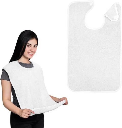 Miniatura 17 de Avalon Towels Adult Bibs for Women 100% Cotton Bib for Adults for Eating - Terry Cloth Adult Bibs for Men Clothing Protectors