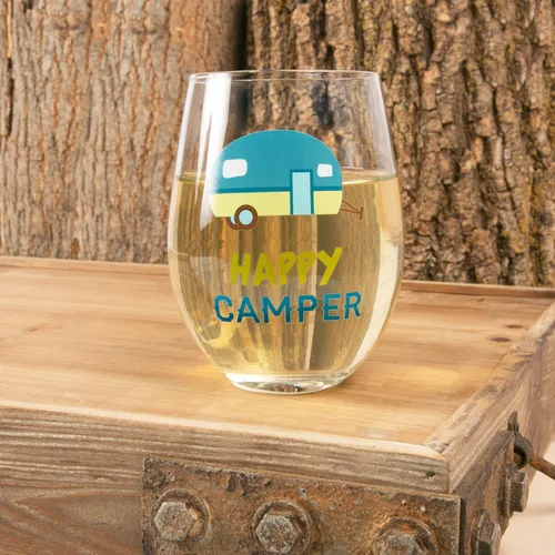 Miniatura 7 de Pavilion Gift Company - Lakeaholic - Copa de vino sin tallo de 18 onzas