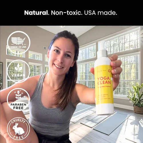 Miniatura 2 de Spray limpiador para esterillas de yoga, aroma similar a un spa, fórmula ecológica, neutraliza el sudor y el olor, ayuda a proteger tu esterilla, 8