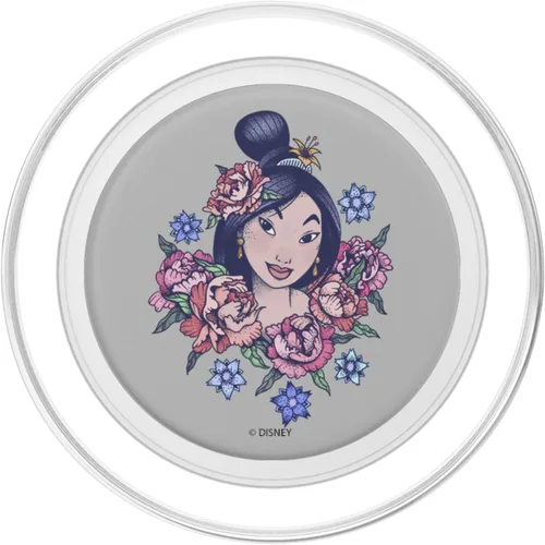 Miniatura 2 de Disney Mulan Floral Sketch Retrato PopSockets MagSafe PopGrip para iPhone