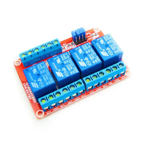 Miniatura 4 de HiLetgo Módulo de relé de 4 canales de 12V con soporte aislado OPTO disparador de nivel alto y bajo