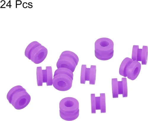 Miniatura 3 de MECCANIXITY Bolas de goma antivibración RC para control remoto F4 F7 controlador de vuelo M3x4.0.236 in bolas de absorción de impactos (púrpura)