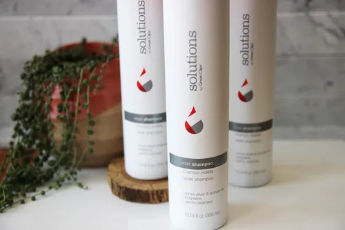 Miniatura 3 de GREAT CLIPS Solutions - Champú violeta, 10 onzas, champú tonificante que mejora el color del cabello, funciona en cabello natural y tratado