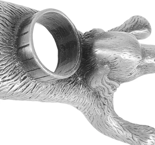 Miniatura 8 de Gadpiparty Dog Design - Tapones de vino de 4 agujeros, soporte para botellas, ramo de aleación para botella de vino, soporte para tapones