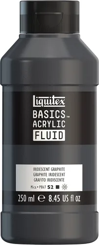 Miniatura 50 de Liquitex BASICS Pintura acrílica fluida, botella de 118ml (4 onzas), tono amarillo cadmio medio Tono medio amarillo cadmio