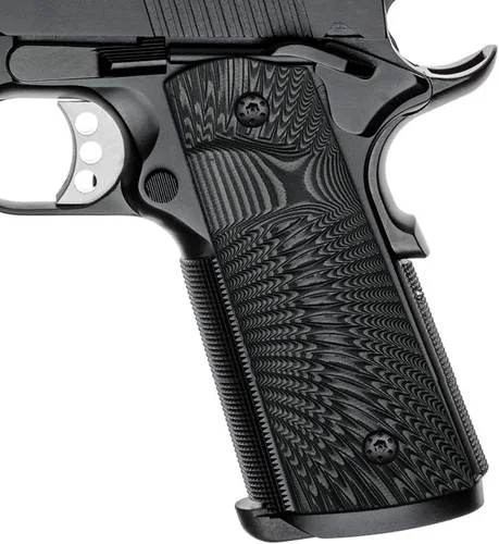 Cool Hand 1911 empuñaduras G10, tornillos negros incluidos, tamaño completo (Gobierno/Comandante), corte Magwell, orificio grande, corte de