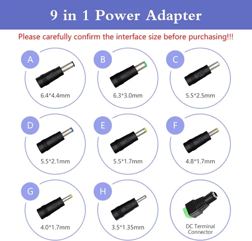 Miniatura 2 de Adaptador de fuente de alimentación de 5 V, 2 A, 1 A, 0,8 A, 0,5 A, adaptador de 10 W, adaptador de CA/CC de 100-240 V CA a CC 5 V con enchufe