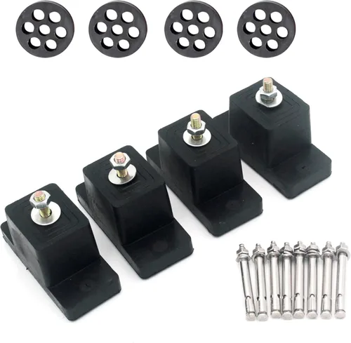 Almohadillas antivibración Acondicionador de goma Aislador de vibración para exterior Mini Split Ground Stand Soporte de montaje en pared