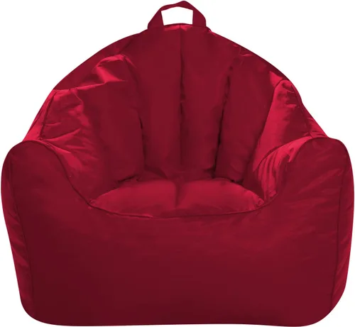 Miniatura 70 de Posh Beanbags - Sillón puff grande, 38 pulgadas, color azul rey sólido Nylon suave - Azul real