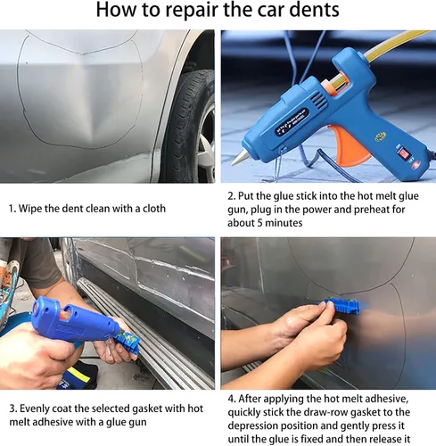Miniatura 3 de Herramientas de reparación de carrocerías, kit de eliminación de abolladuras de automóvil sin pintura para automóvil, kit de eliminación