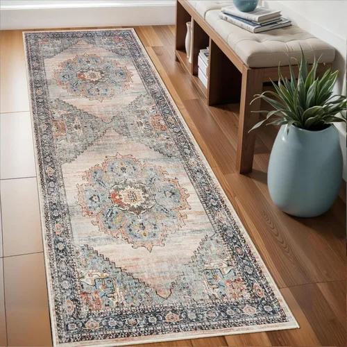 Miniatura 32 de Alfombra de pasillo lavable de 2 x 3 pies - Alfombra antideslizante resistente a las manchas, alfombras y tapetes de cocina duraderos