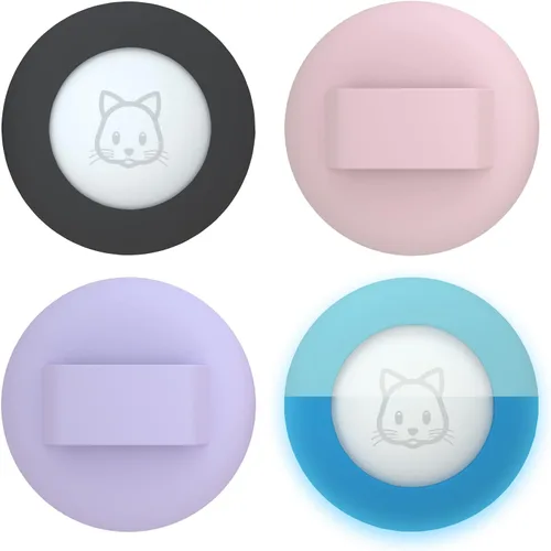 Miniatura 10 de SimpleThings Air-tag - Soporte para collar de gato, funda protectora de silicona para mascotas para Air-tag, paquete de 2 fundas impermeables