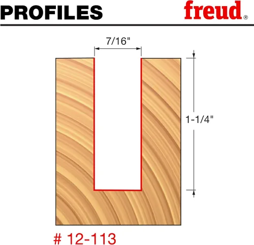 Miniatura 125 de Broca recta de doble acanaladura Freud, 15/64 x 3/4 de pulgada, con vástago de 1/2 pulgada, 12-096