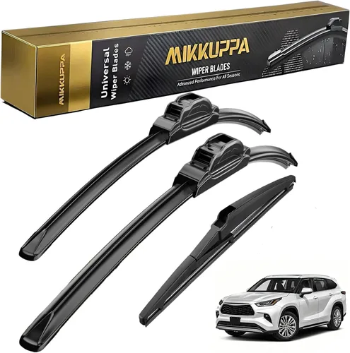 Miniatura 13 de MIKKUPPA Juego de 3 limpiaparabrisas de 22+21+12 pulgadas - Reemplazo para Dodge Durango 2011-2023, Jeep Grand Cherokee 2011-2013 - Limpiaparabrisas