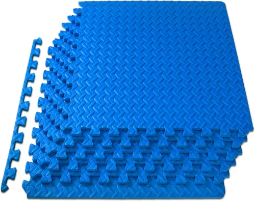 Miniatura 16 de ProsourceFit Tapete de ejercicio de rompecabezas de ½ pulgada, azulejos de espuma EVA entrelazados para gimnasio en casa, tapete