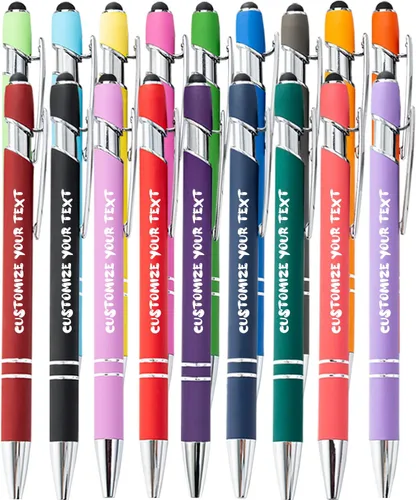 Miniatura 2 de AIFLM Bolígrafos personalizados con nombre a granel hasta 500 unidades de bolígrafos grabados gratis con tu nombre y texto para negocios