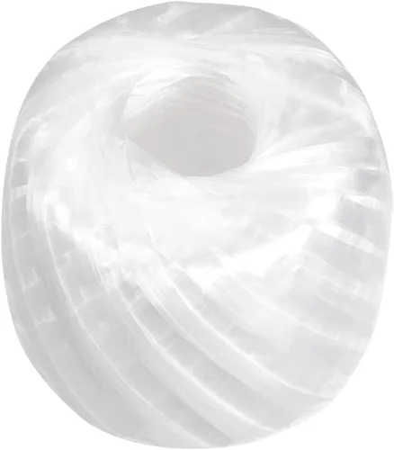 Miniatura 12 de Cuerda de nailon de poliéster [para embalaje incluido en el hogar DIY] -250m/820ft / 1 rollo de plástico, blanco