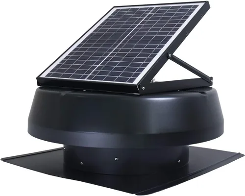 Miniatura 8 de iLIVING Ventilador inteligente con termostato solar y listo para uso híbrido para techo de ático, 14", 40 vatios, 1150 CFM, enfría hasta 2900 pies