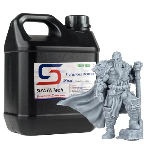Miniatura 12 de Siraya Tech Resina de impresora 3D rápida similar a ABS de 405 nm, curado UV, no frágil, alta precisión, líquido de impresión 3D, resina